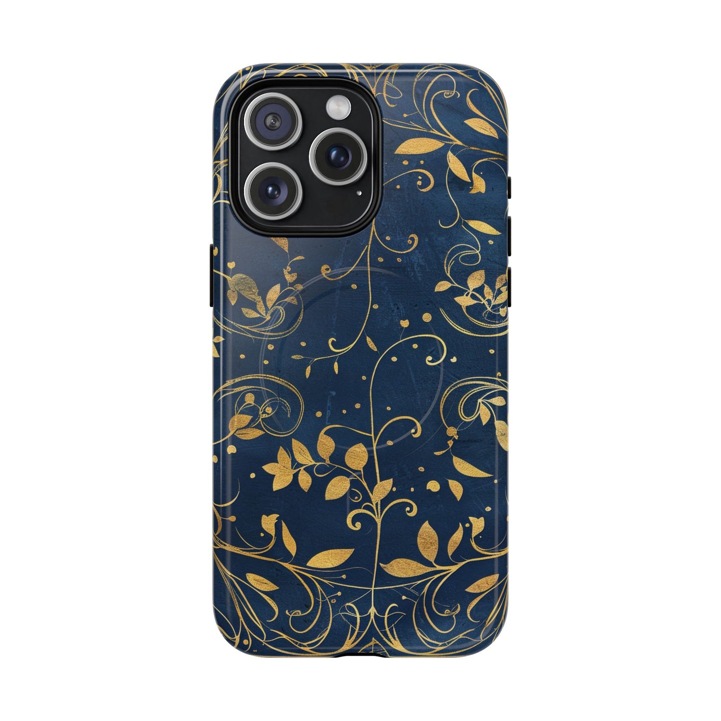 Dark blue design iPhone case