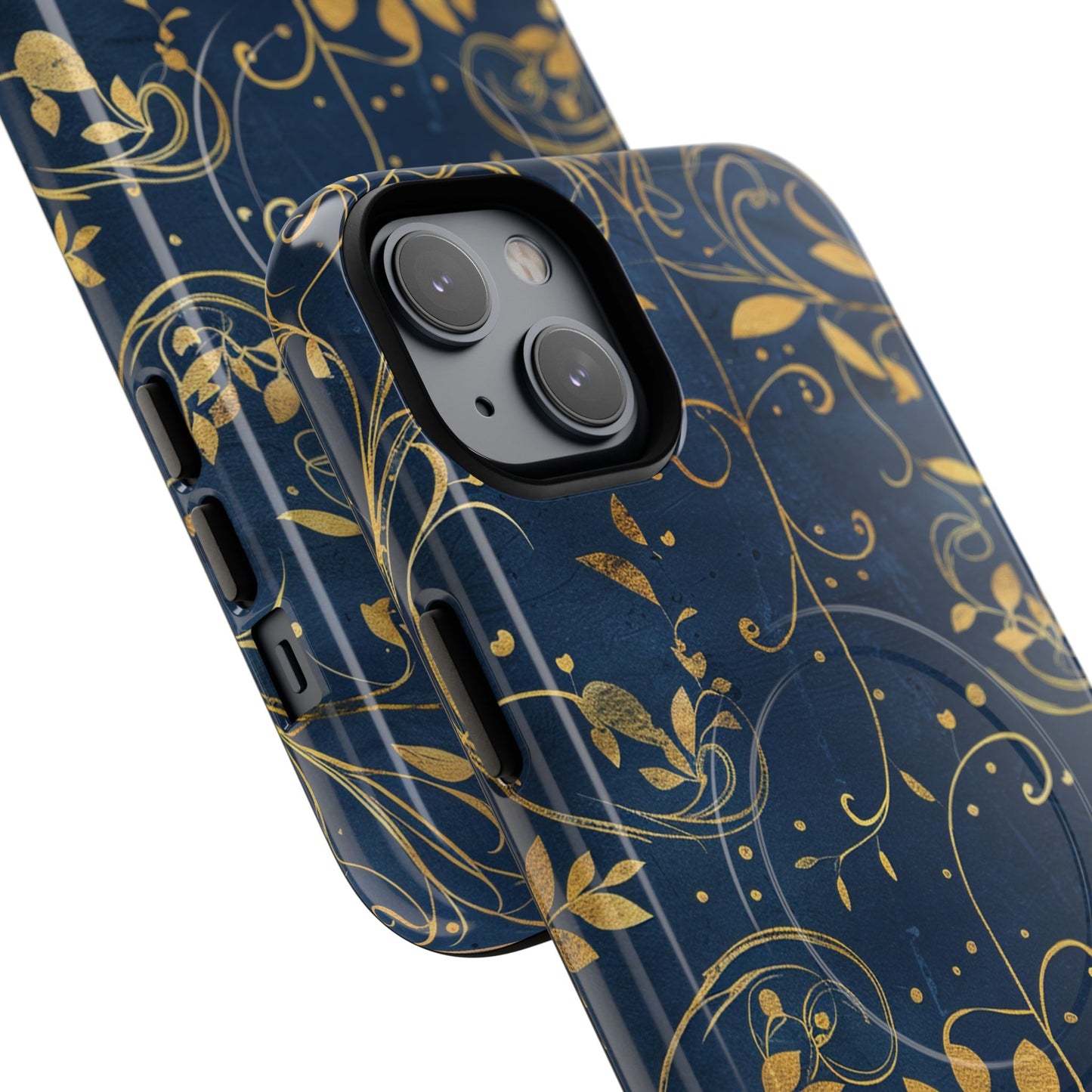 Dark blue design iPhone case