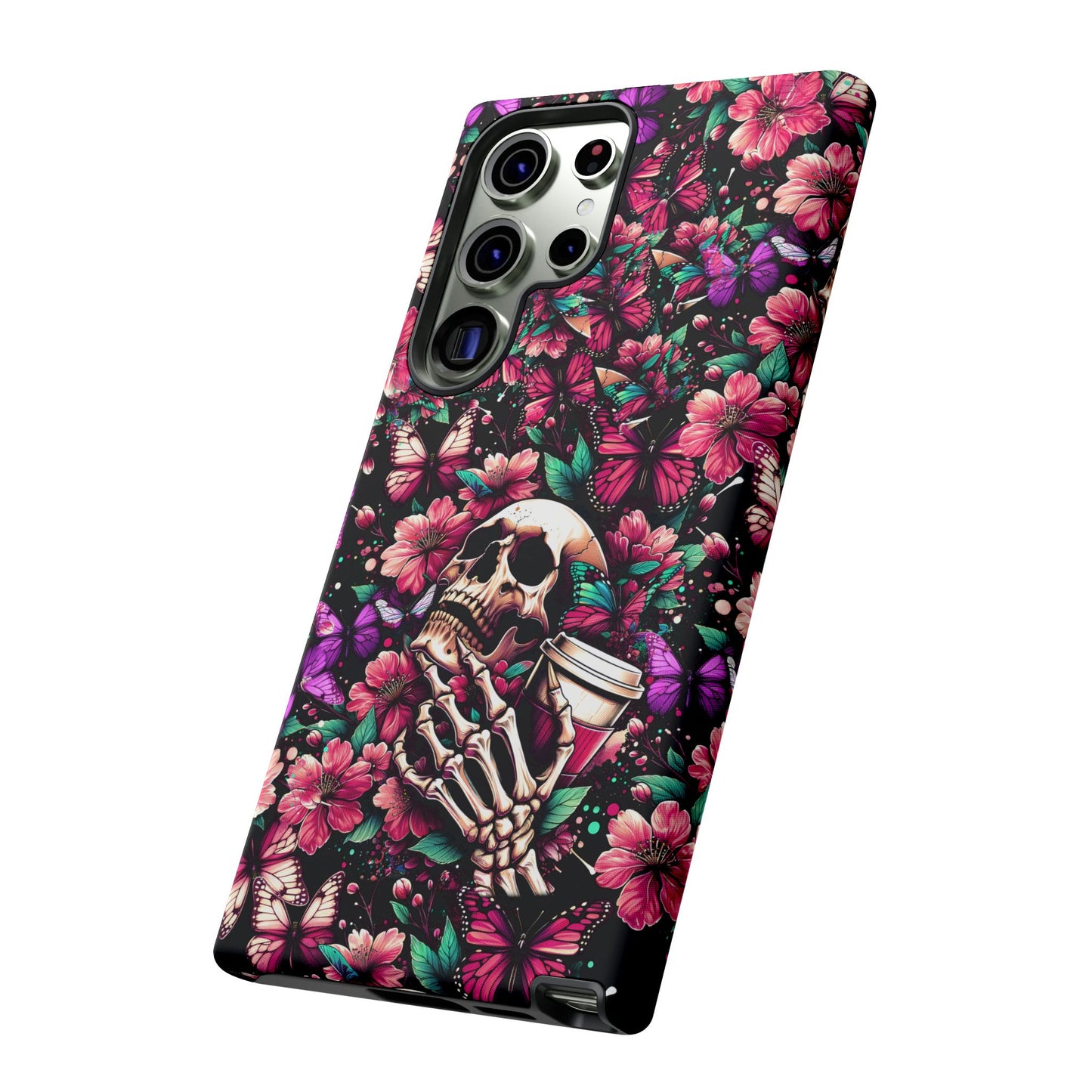 Skull, Flowers and Butterflies