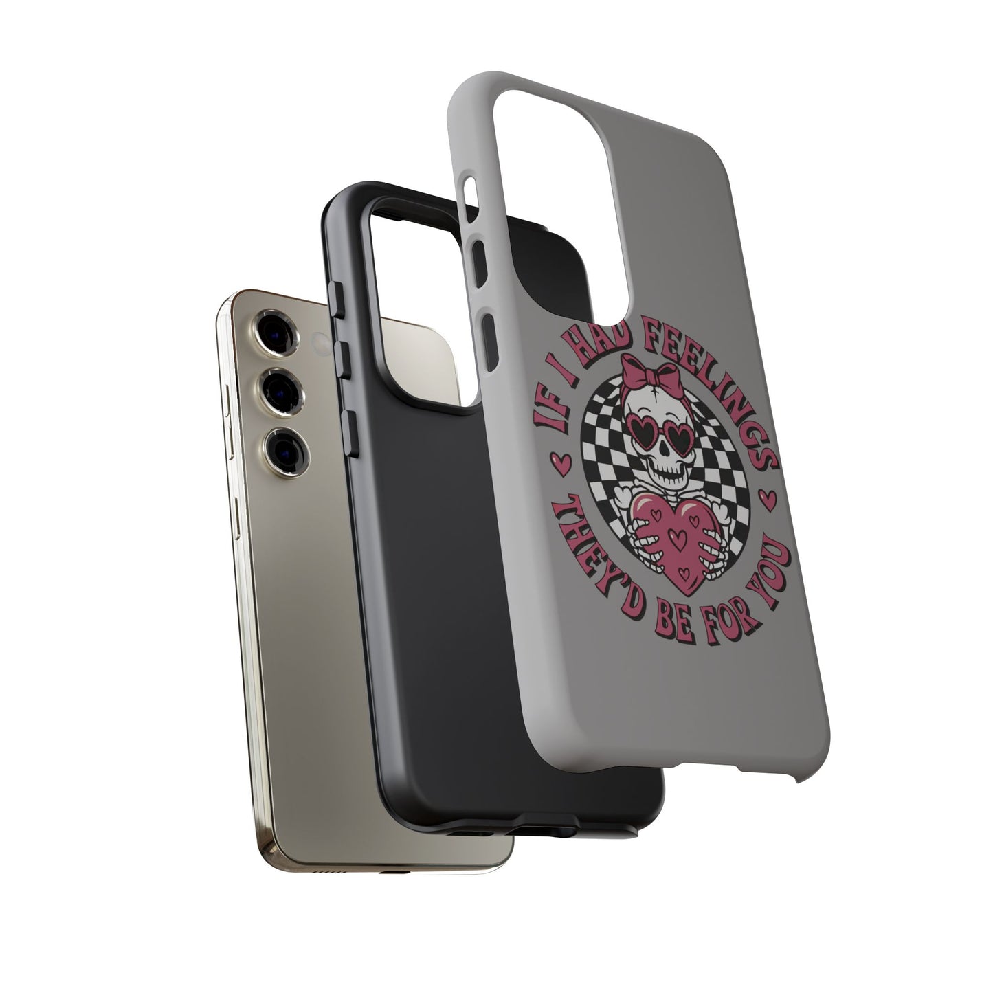 Valentine's grey Phone Cases