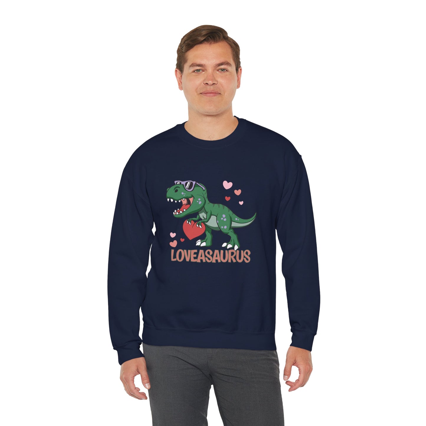 Loveasaurus, Crewneck Sweatshirt