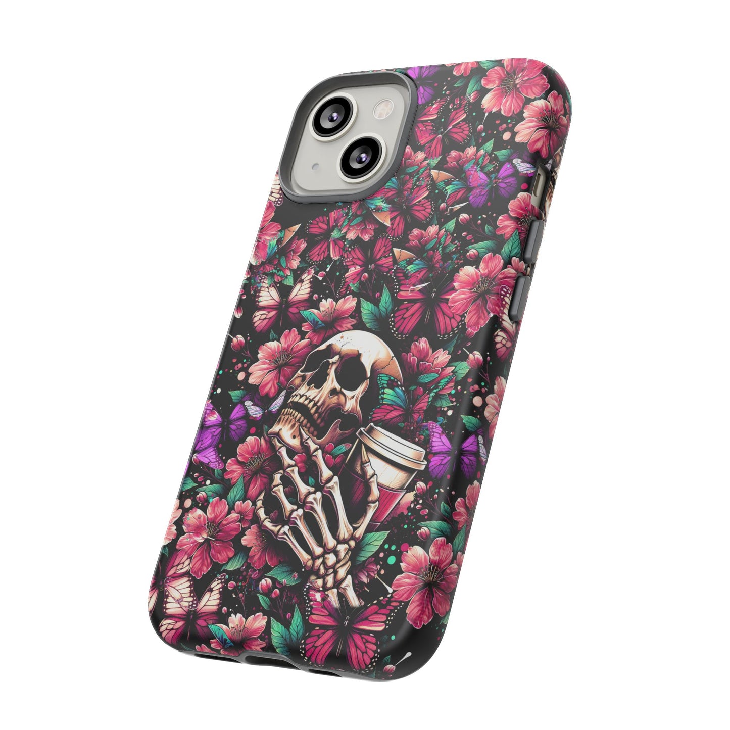 Skull, Flowers and Butterflies