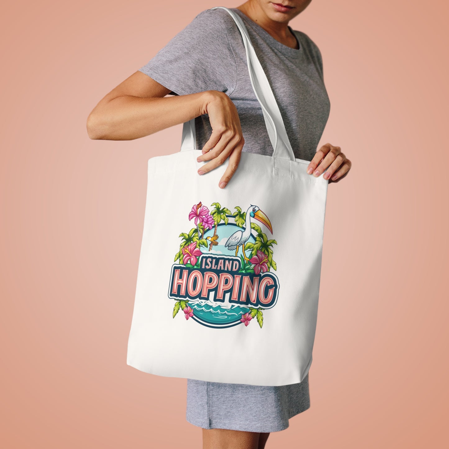 Island Hopping  Cotton Tote Bag