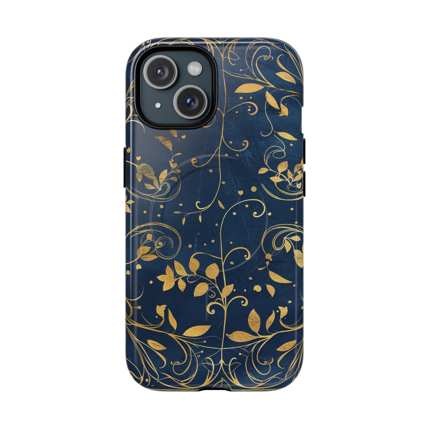 Dark blue design iPhone case