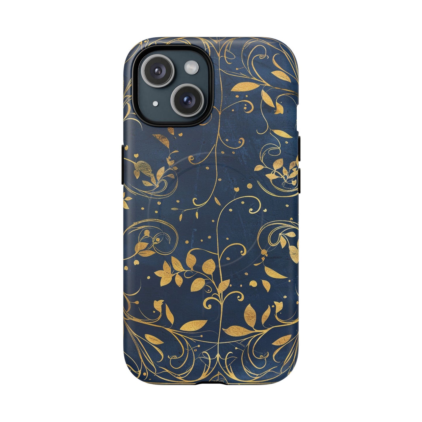 Dark blue design iPhone case