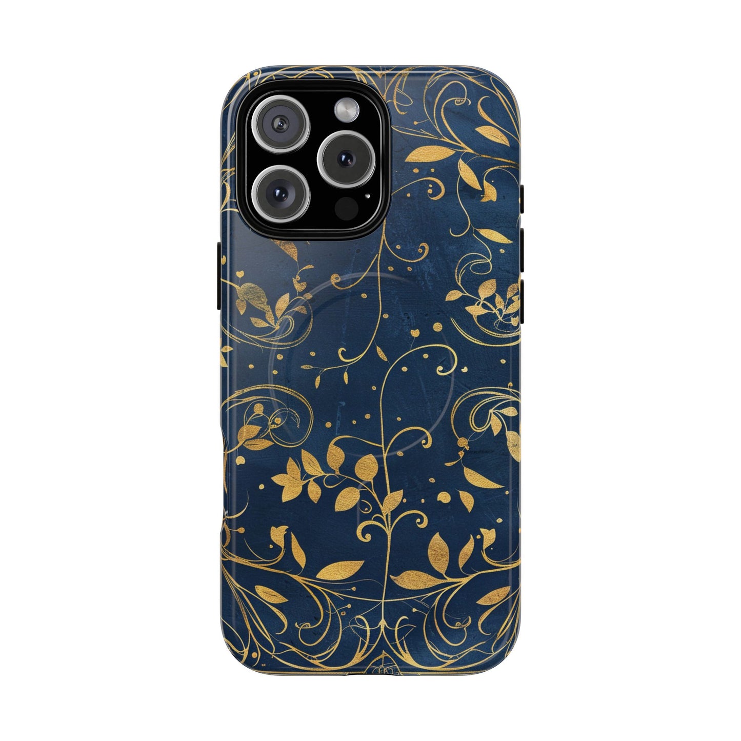 Dark blue design iPhone case