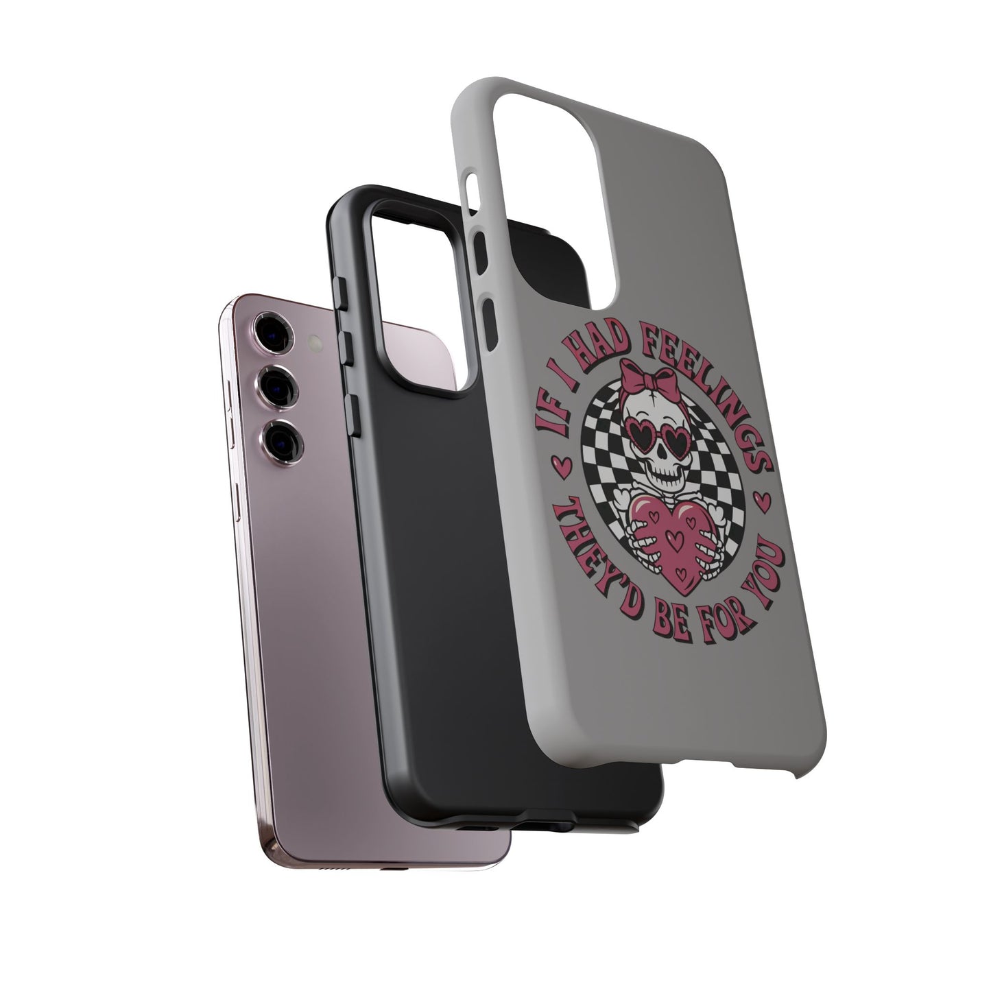 Valentine's grey Phone Cases