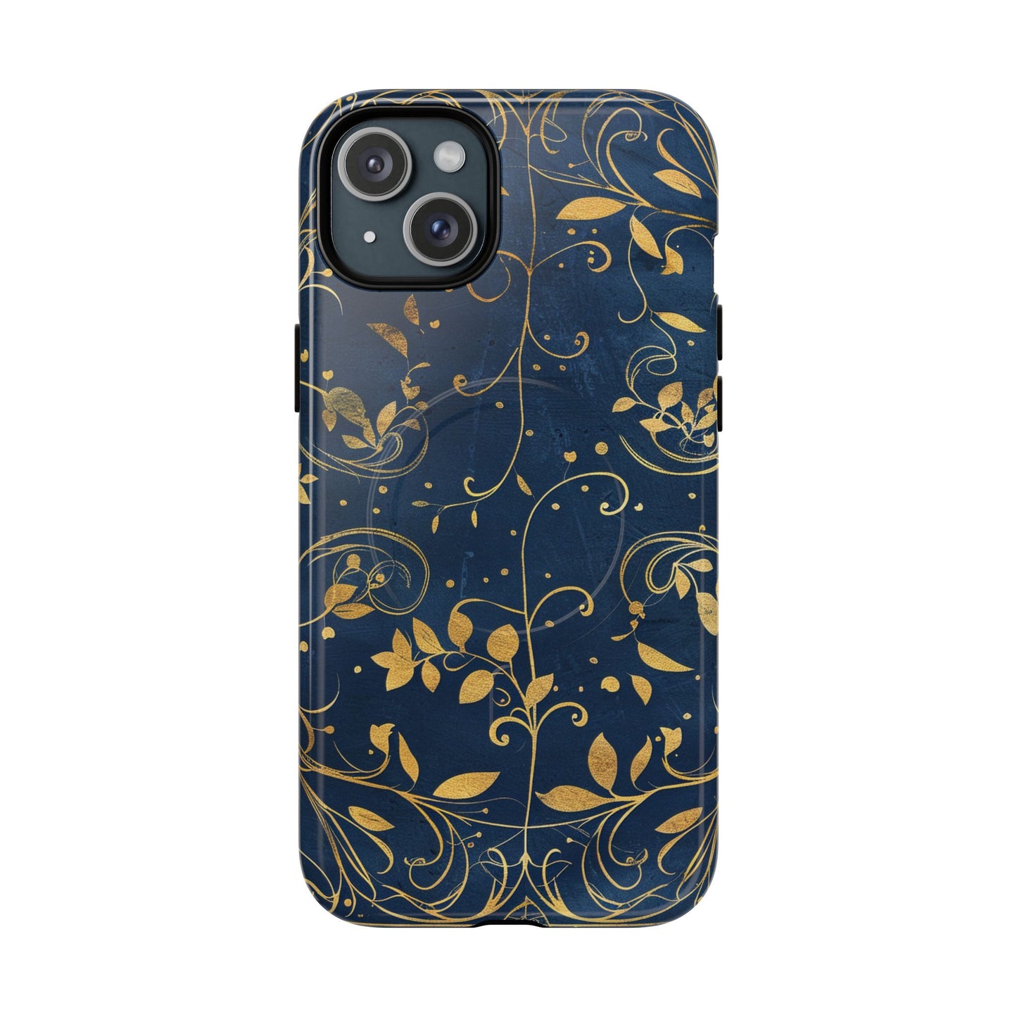 Dark blue design iPhone case