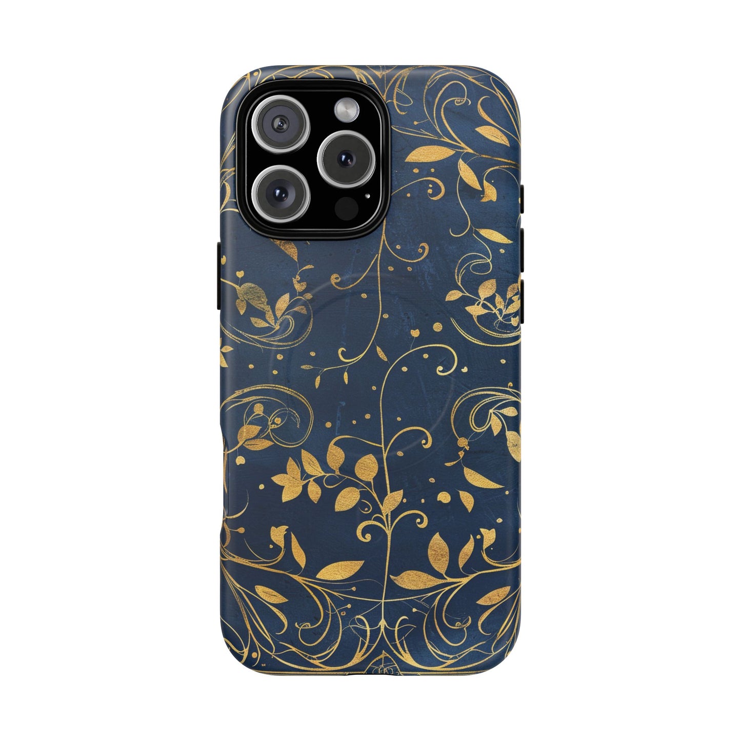 Dark blue design iPhone case