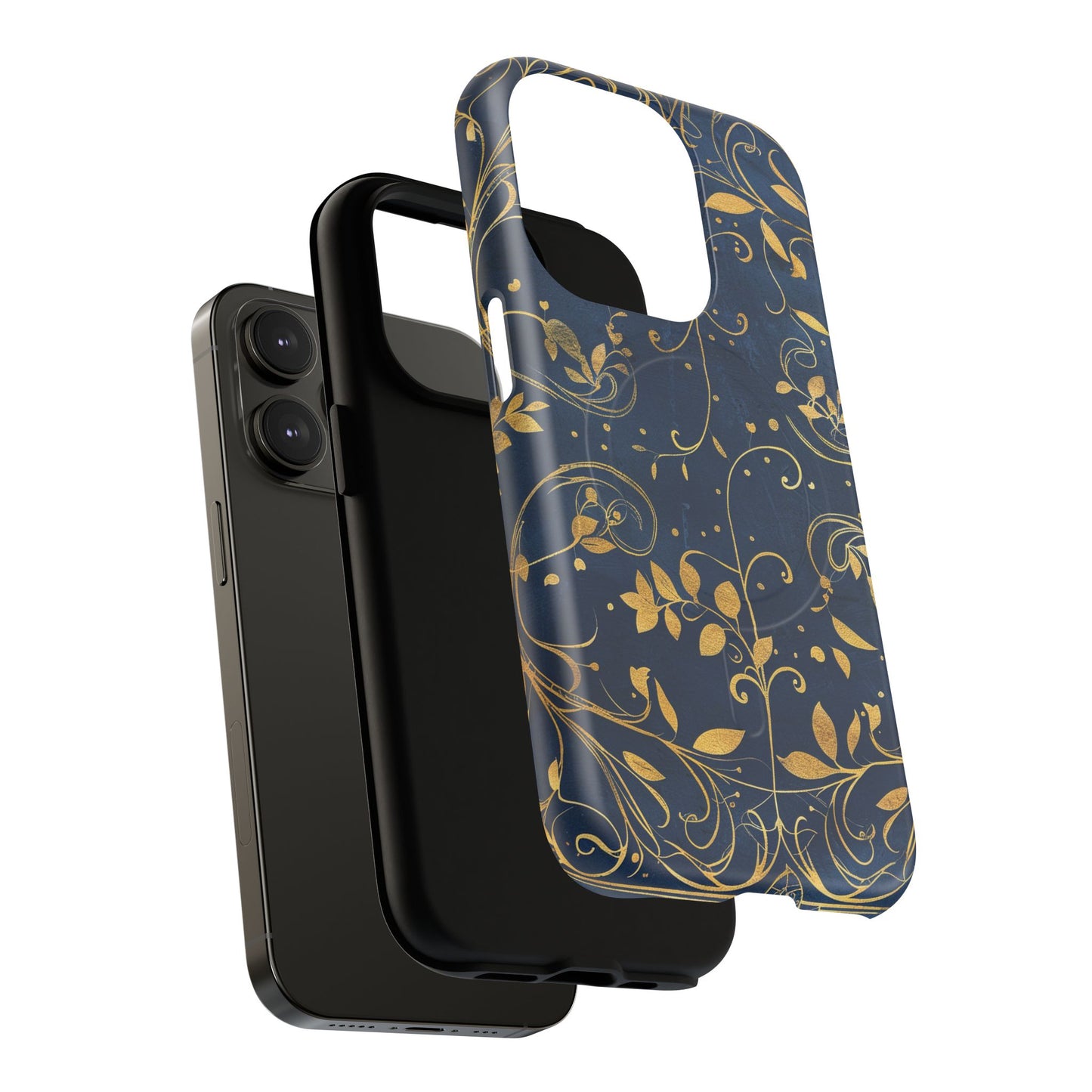 Dark blue design iPhone case