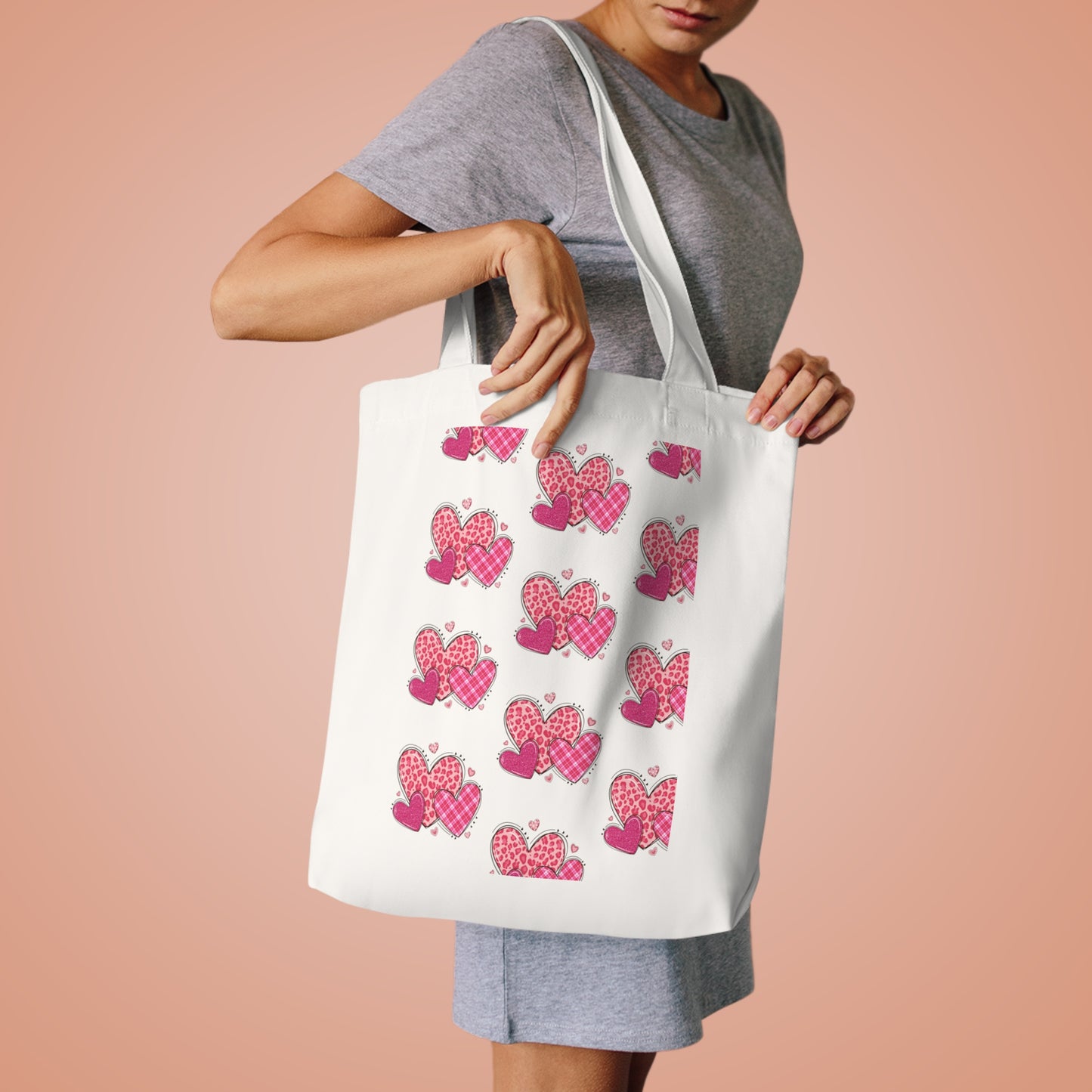 Heart month Cotton Tote Bag