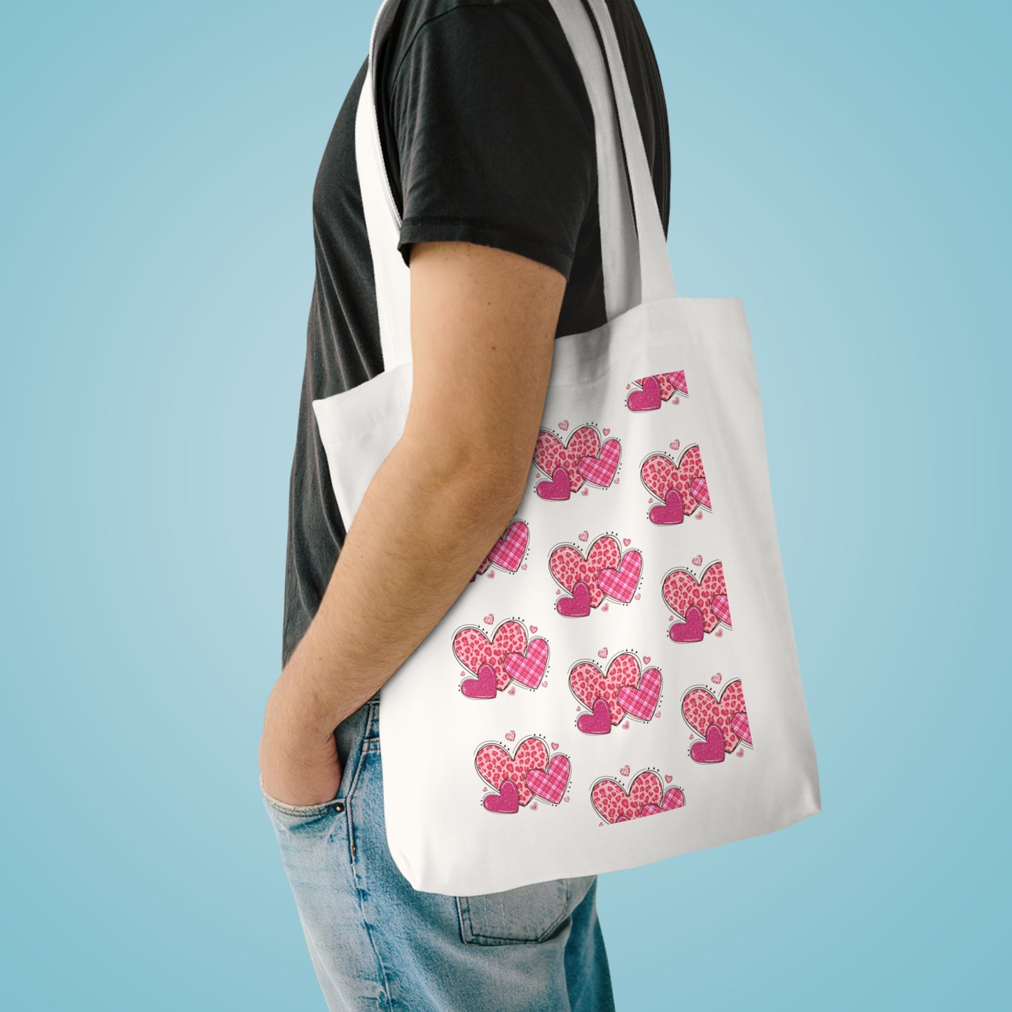 Heart month Cotton Tote Bag