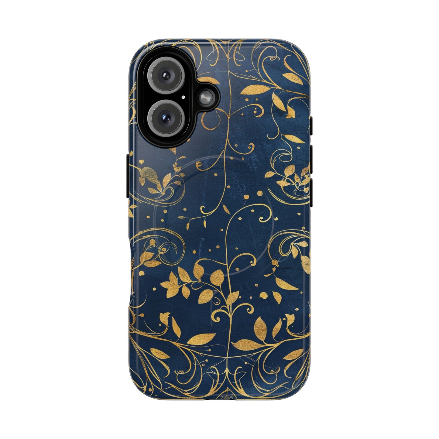 Dark blue design iPhone case