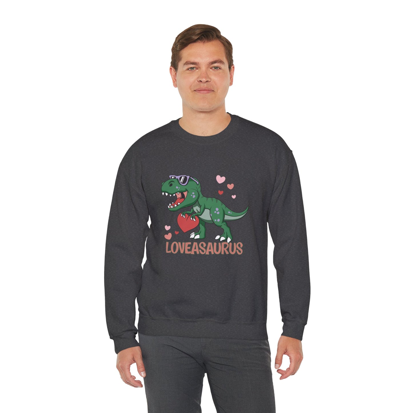 Loveasaurus, Crewneck Sweatshirt