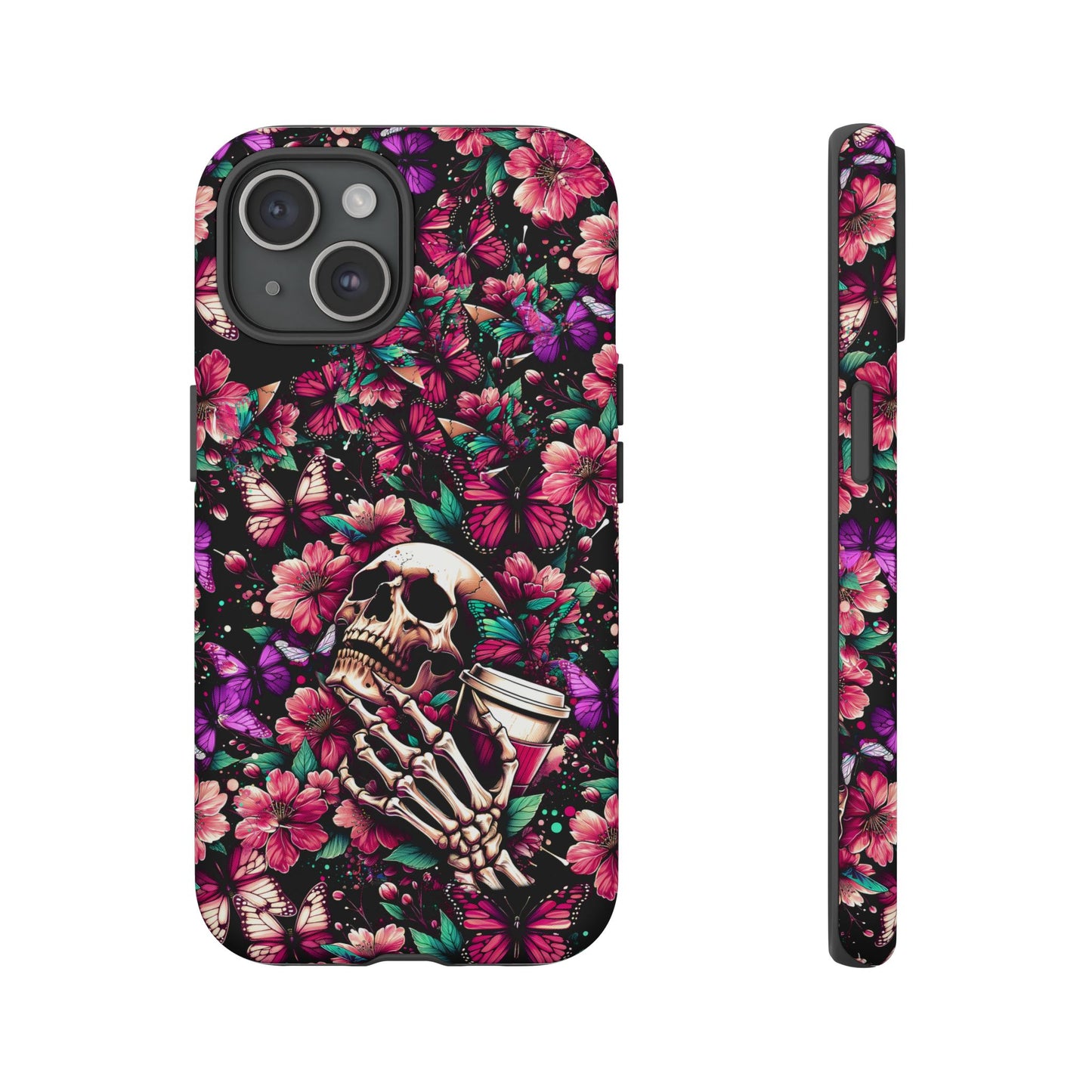 Skull, Flowers and Butterflies