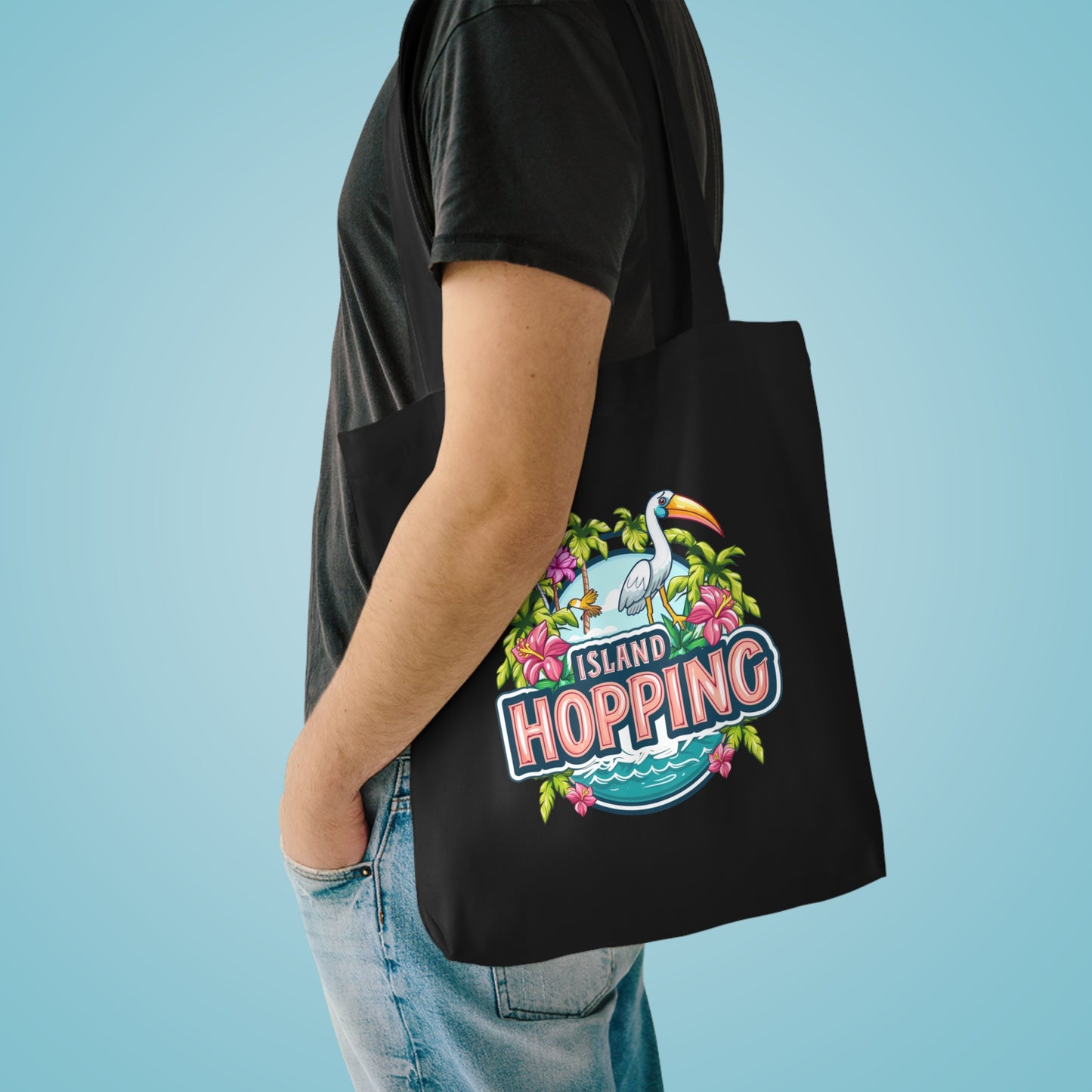 Island Hopping  Cotton Tote Bag