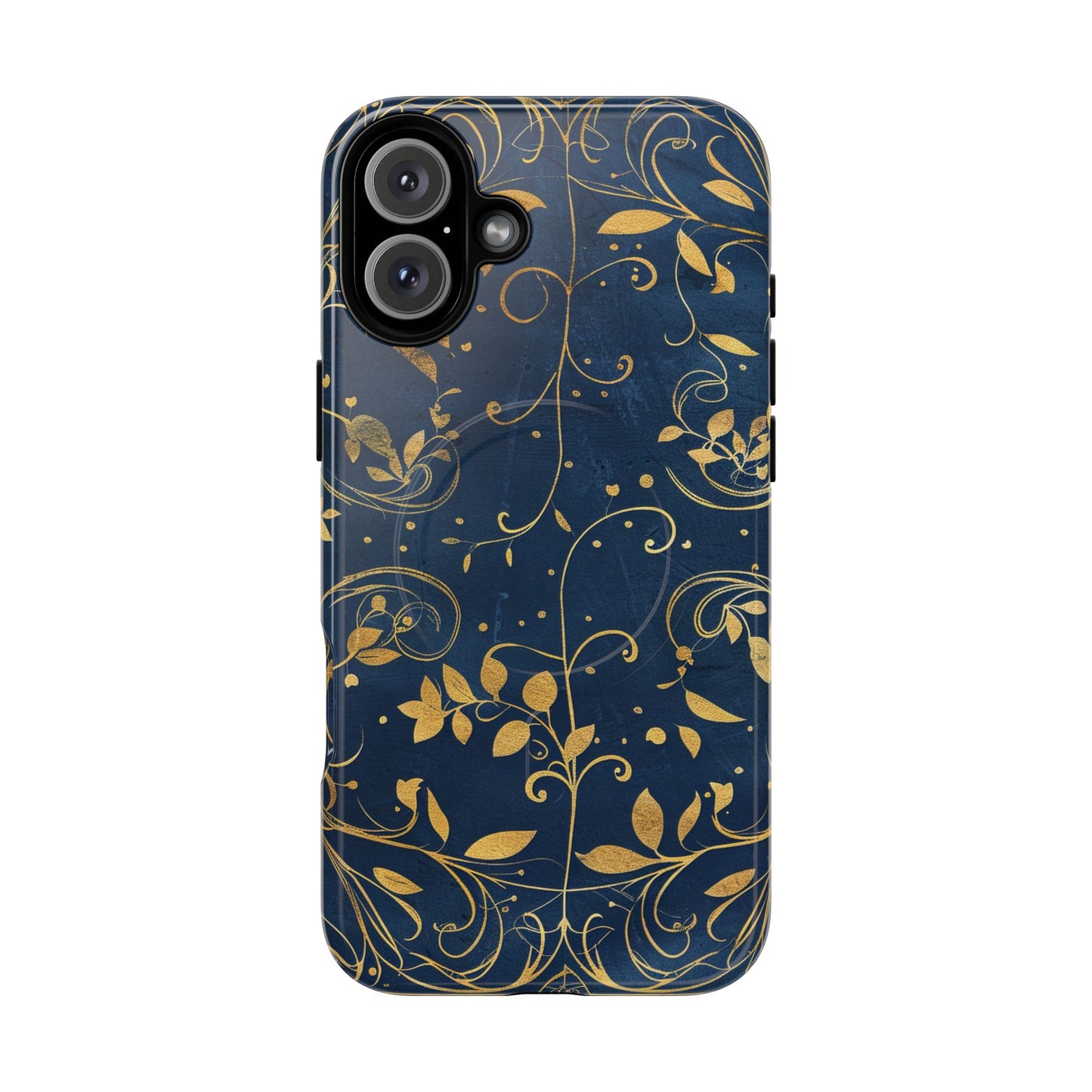 Dark blue design iPhone case