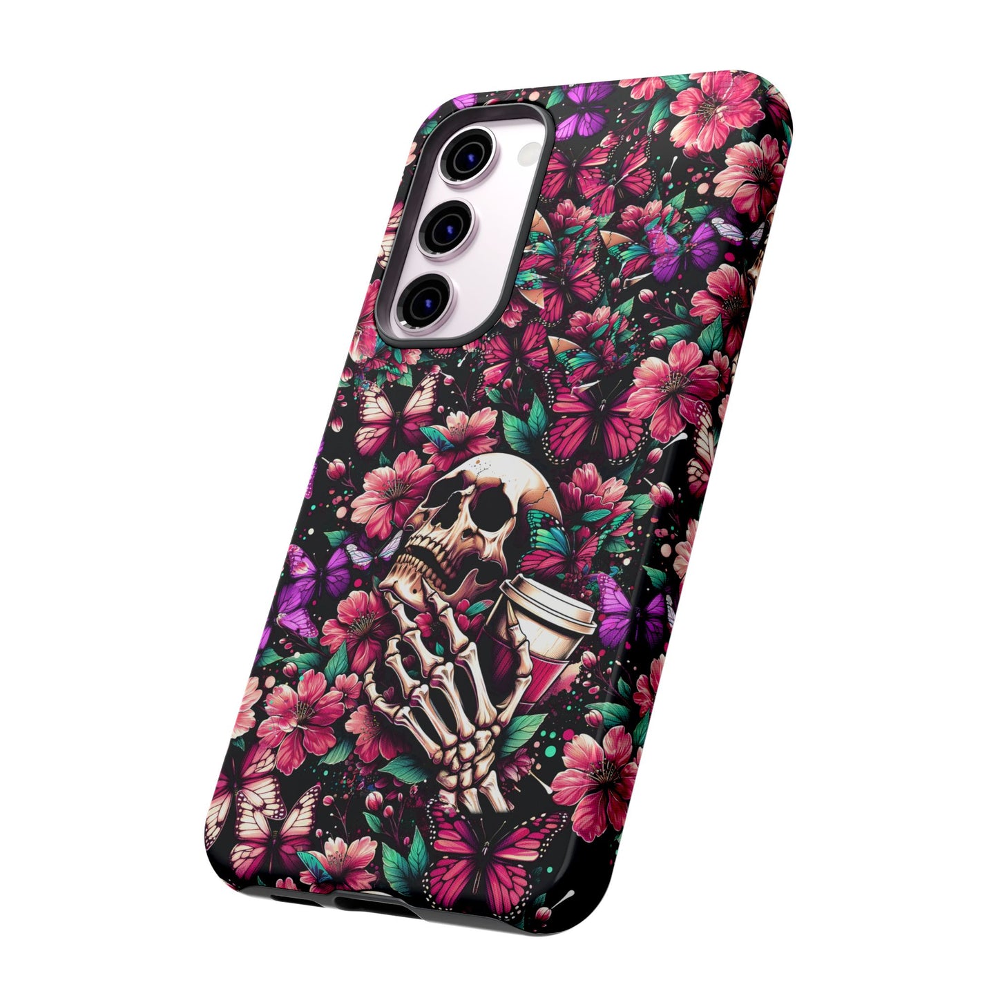 Skull, Flowers and Butterflies