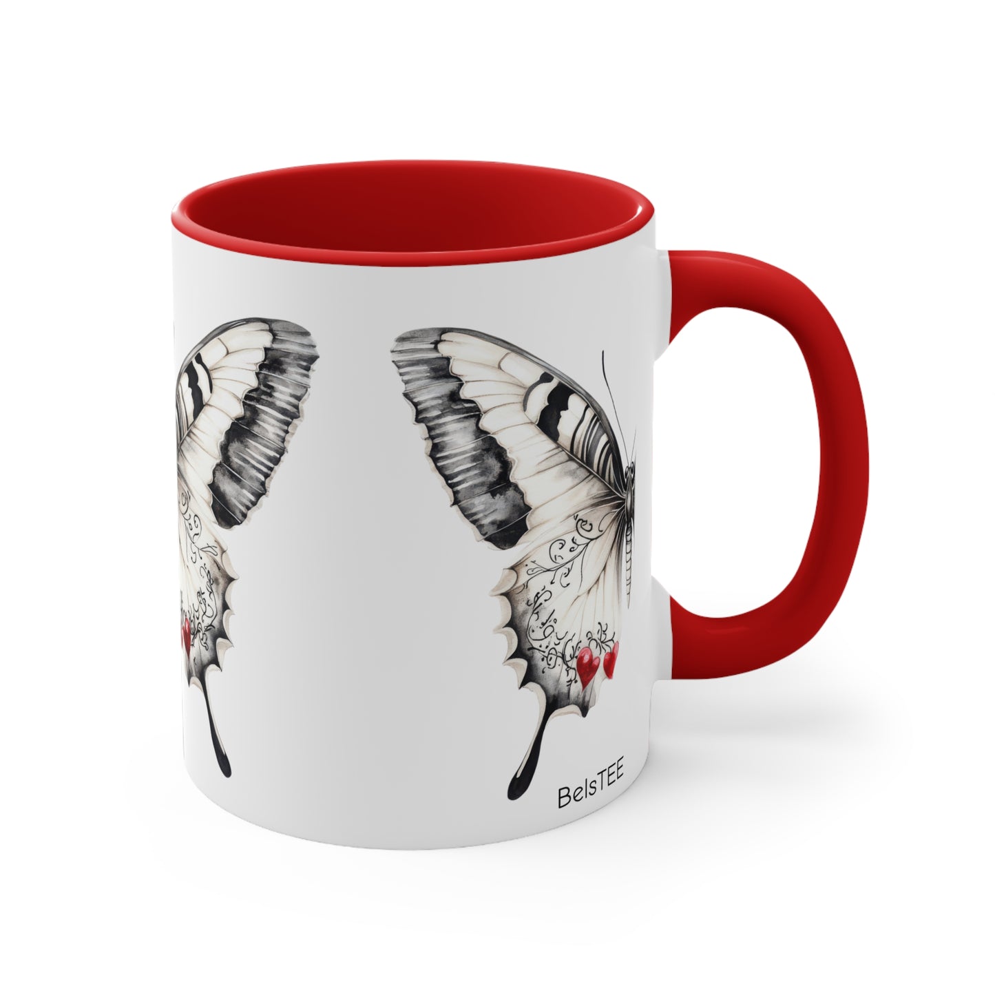 Butterfly, Colorful Accent Mugs, 11oz