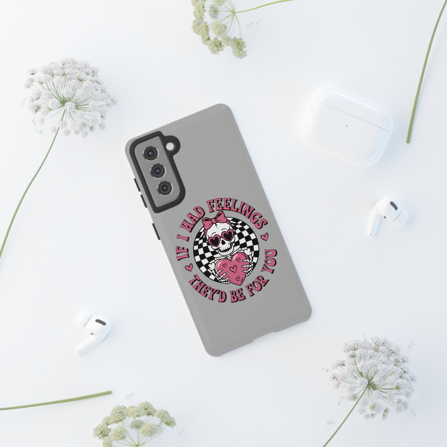 Valentine's grey Phone Cases