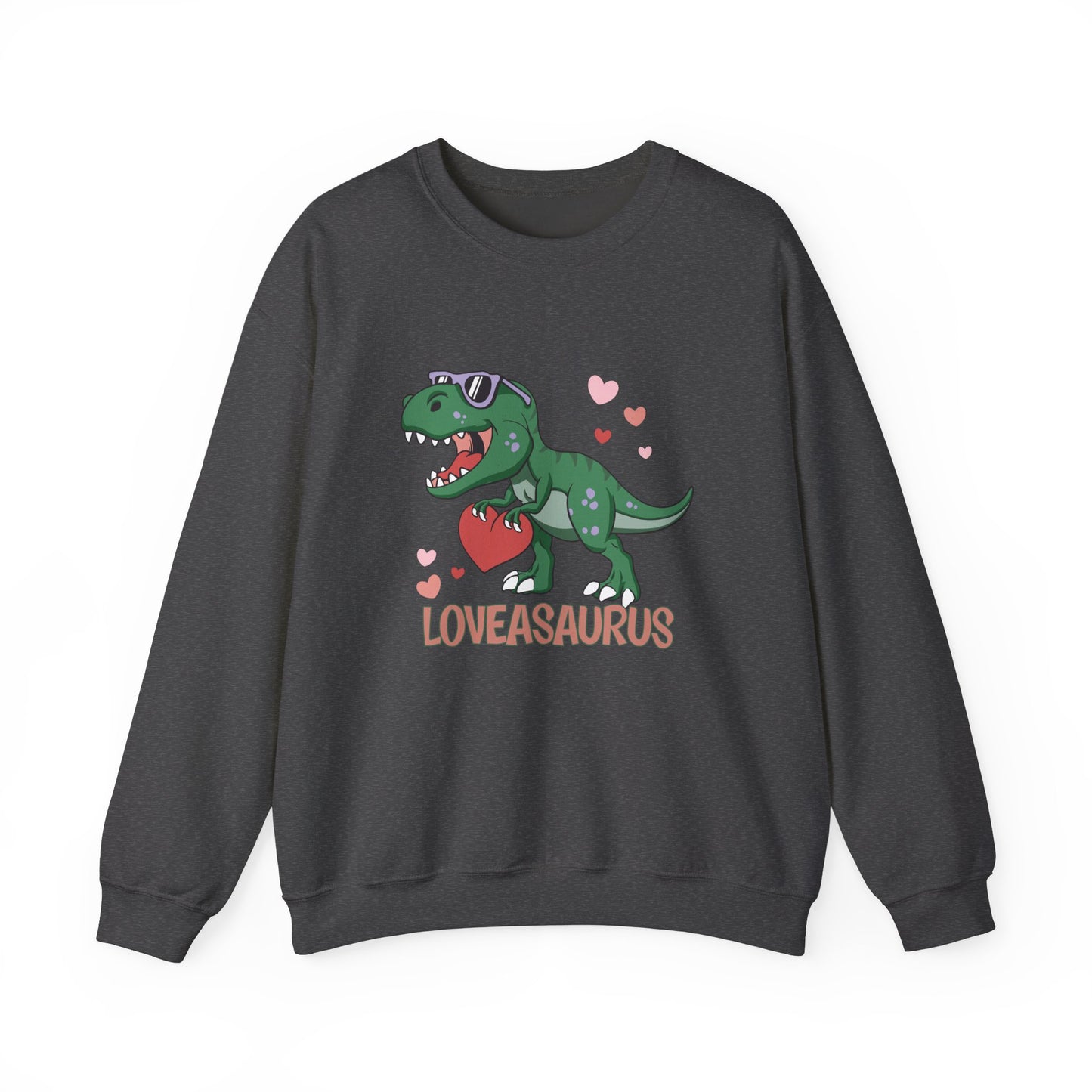 Loveasaurus, Crewneck Sweatshirt