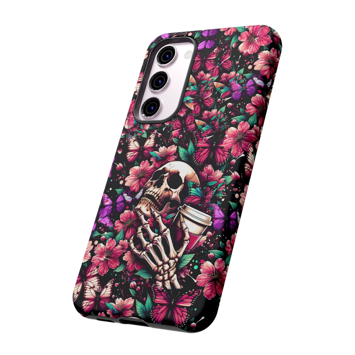 Skull, Flowers and Butterflies