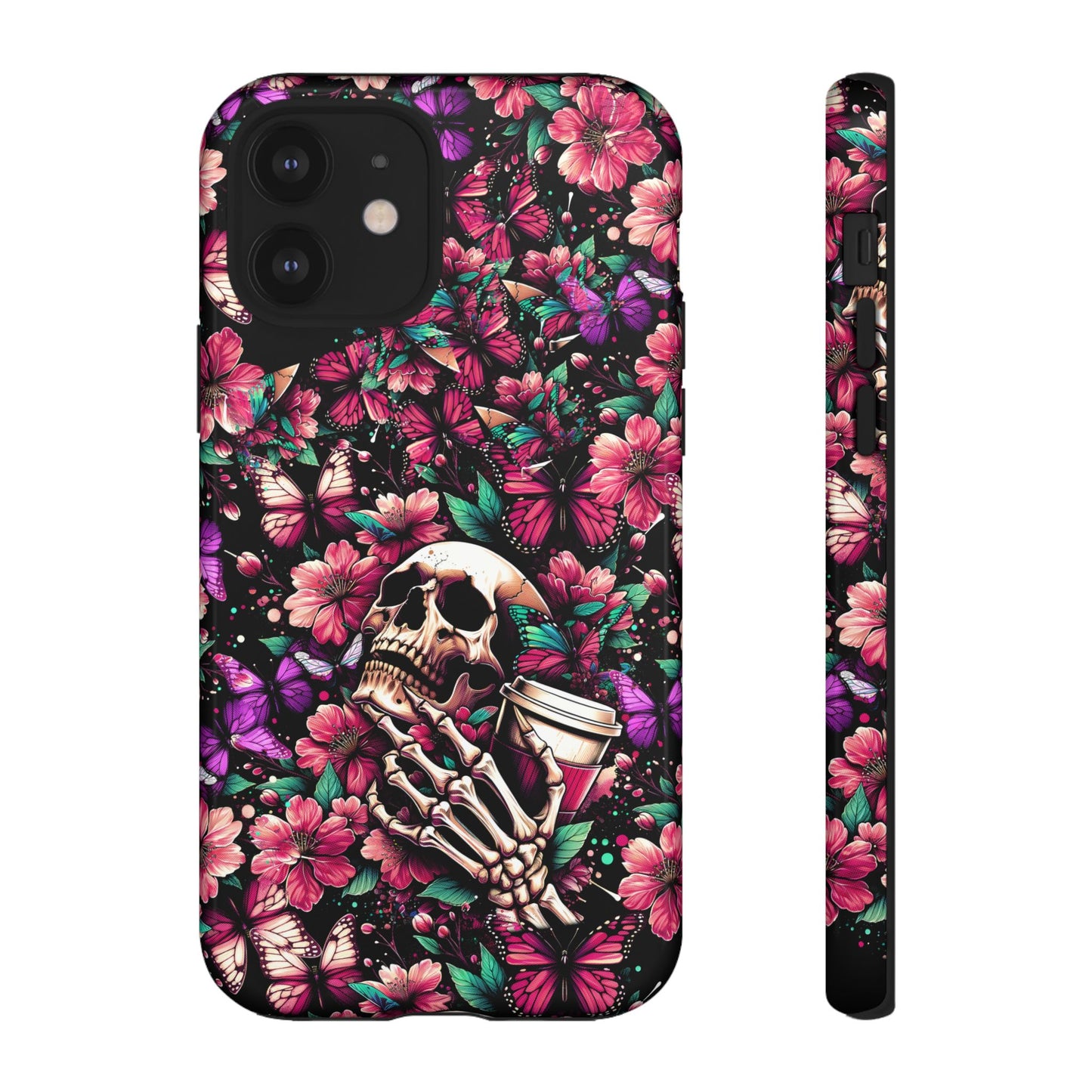 Skull, Flowers and Butterflies