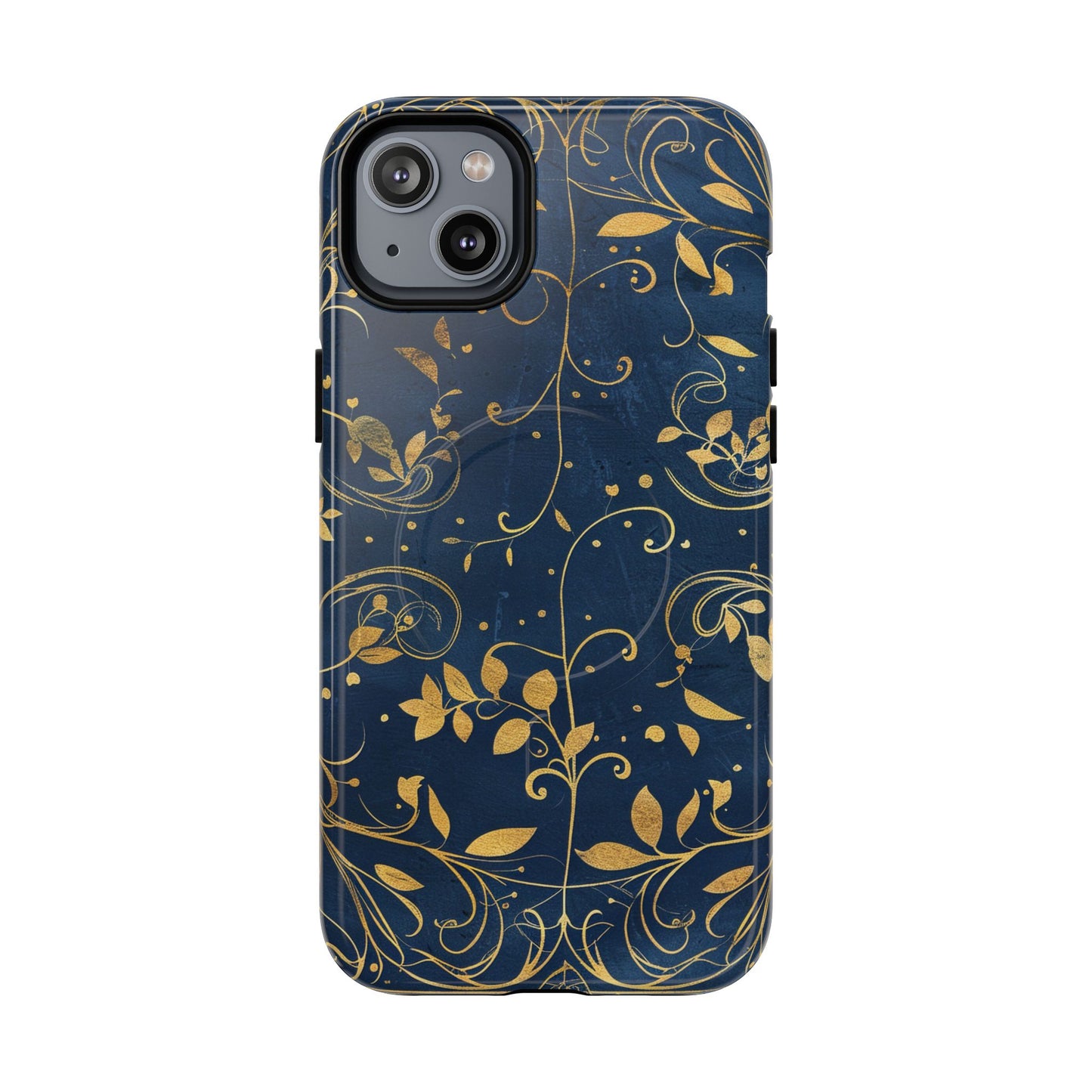 Dark blue design iPhone case