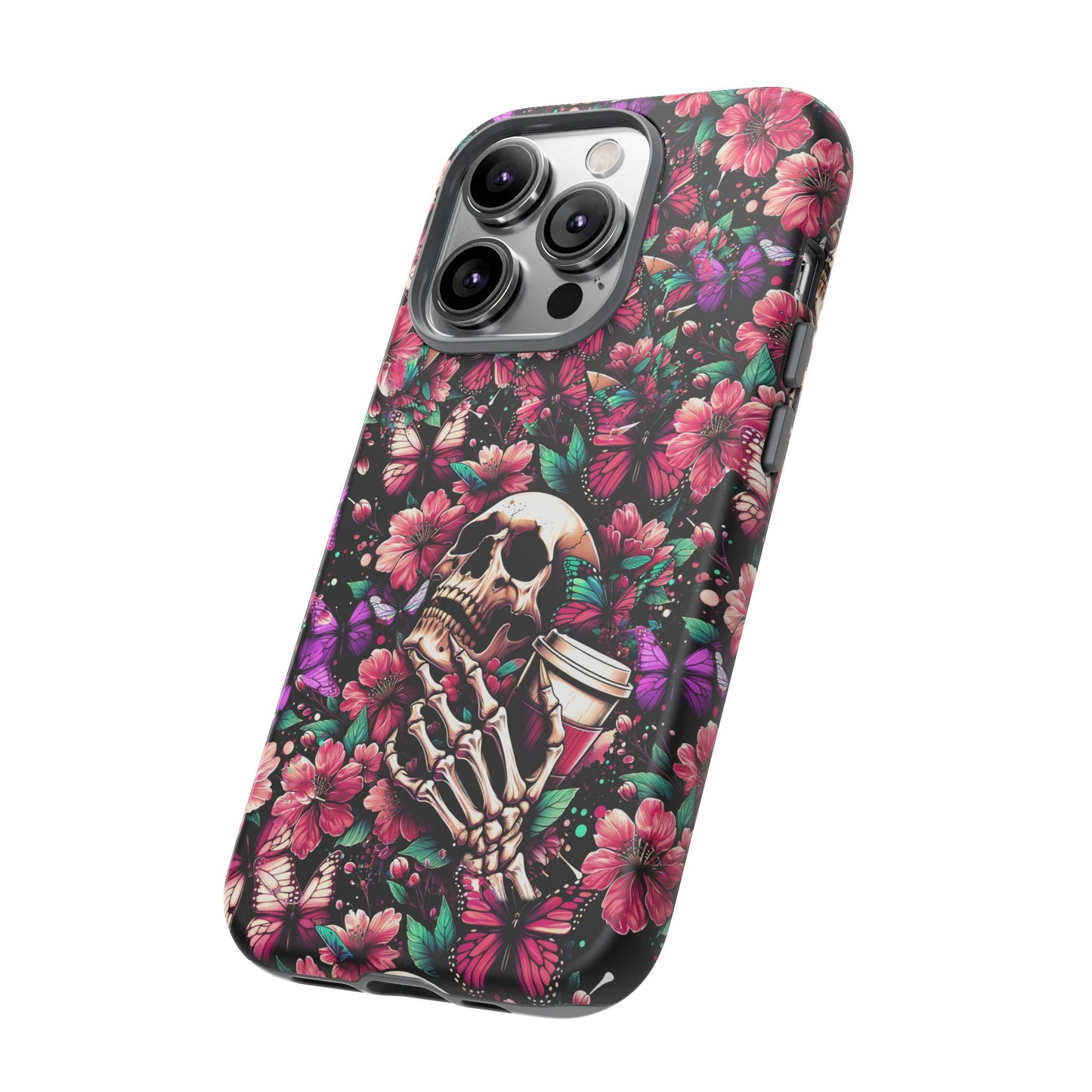 Skull, Flowers and Butterflies