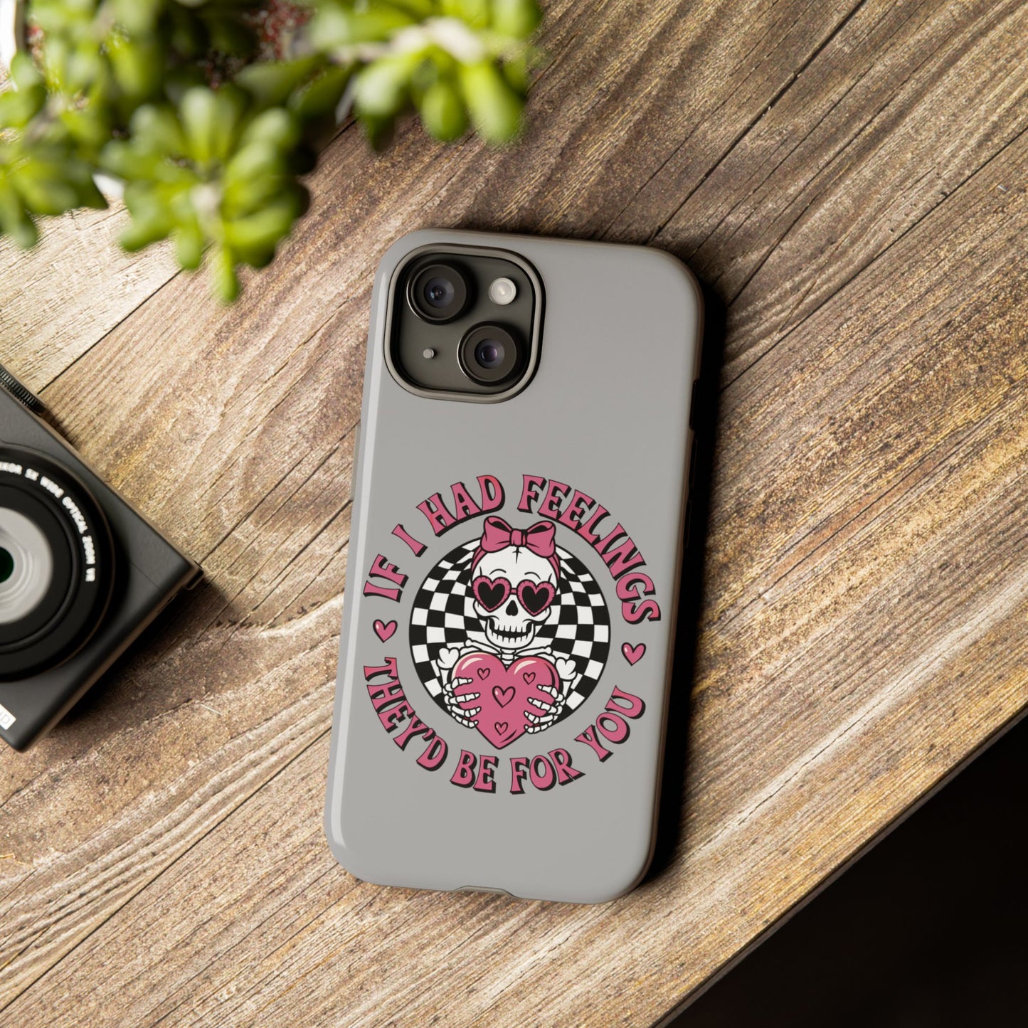 Valentine's grey Phone Cases