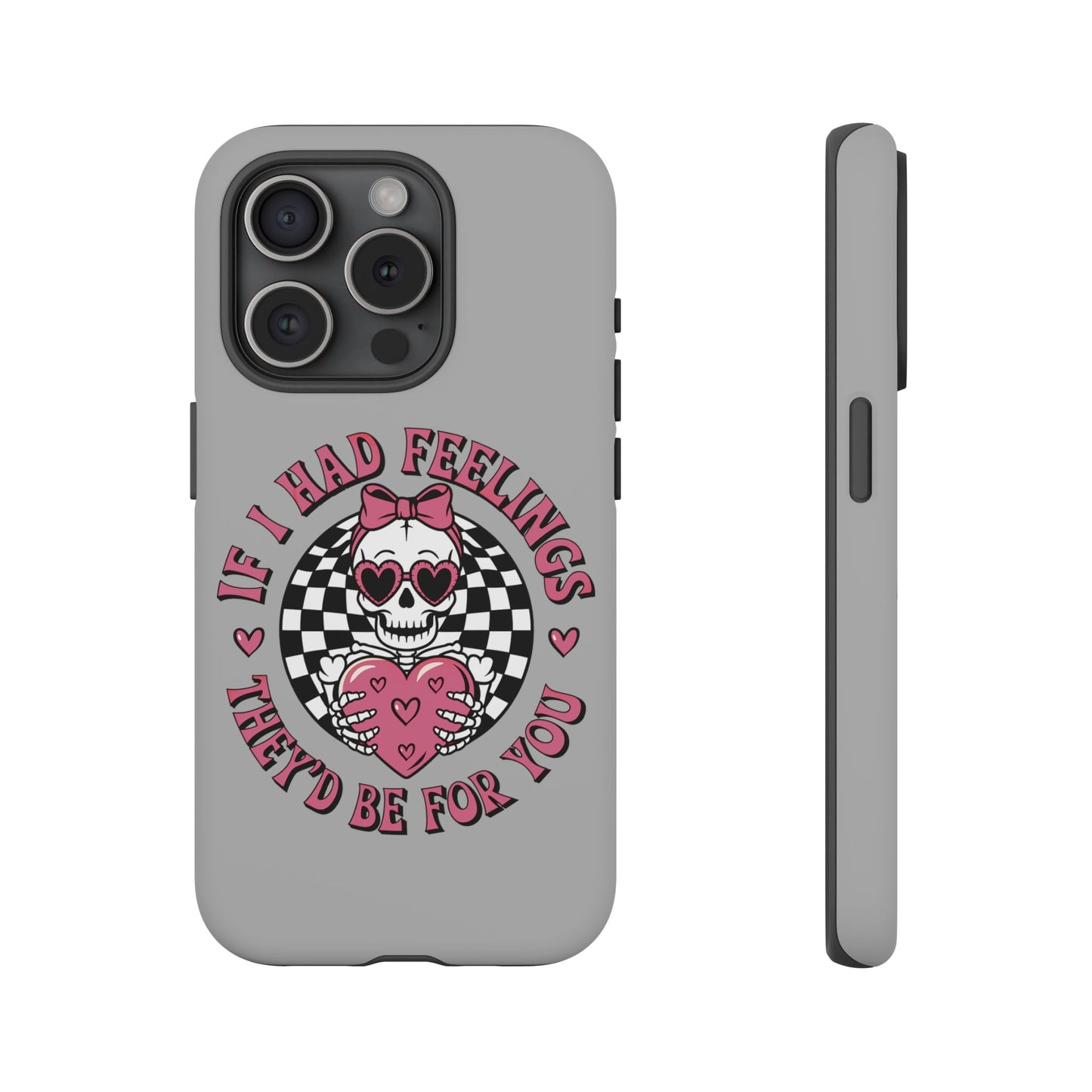 Valentine's grey Phone Cases