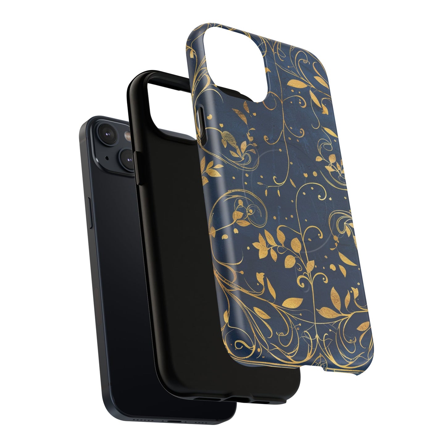 Dark blue design iPhone case