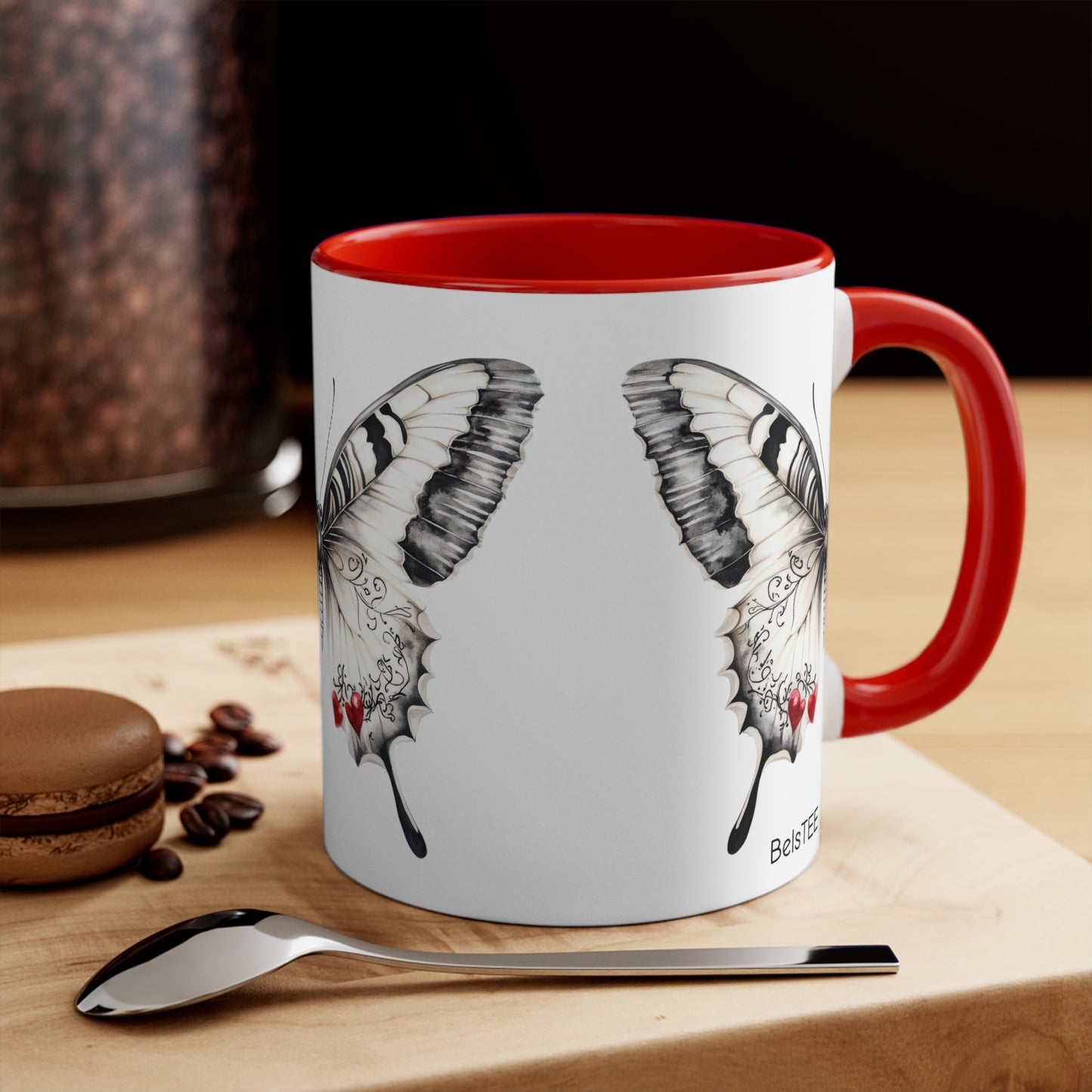 Butterfly, Colorful Accent Mugs, 11oz