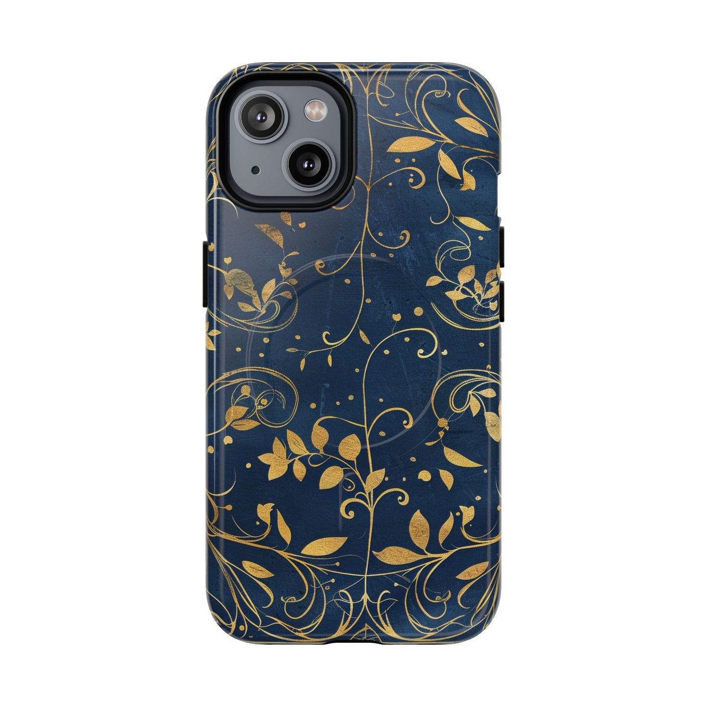 Dark blue design iPhone case