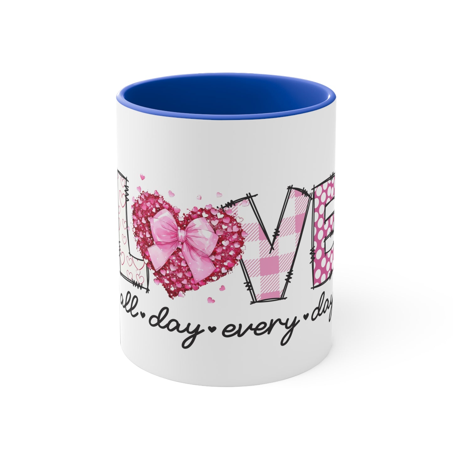 Love , Colorful Accent Mugs, 11oz