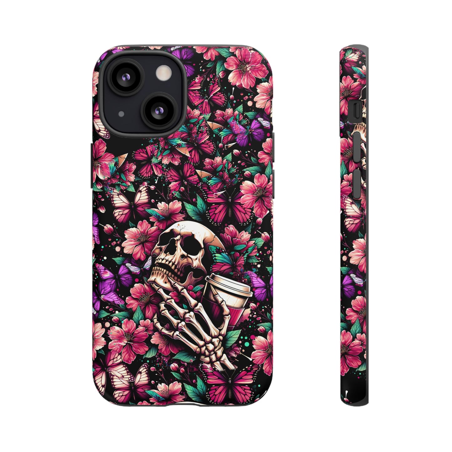 Skull, Flowers and Butterflies