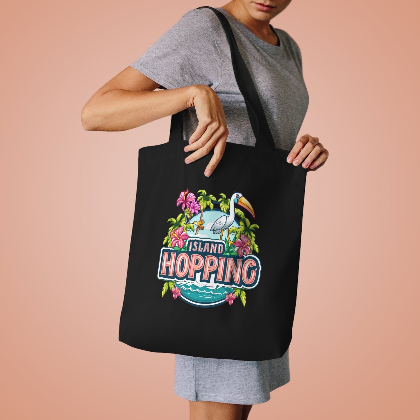 Island Hopping  Cotton Tote Bag