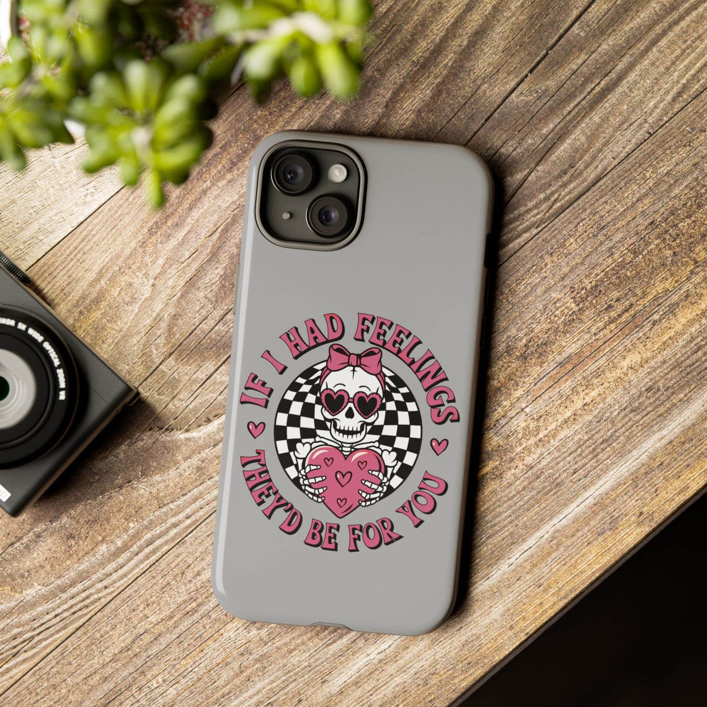 Valentine's grey Phone Cases