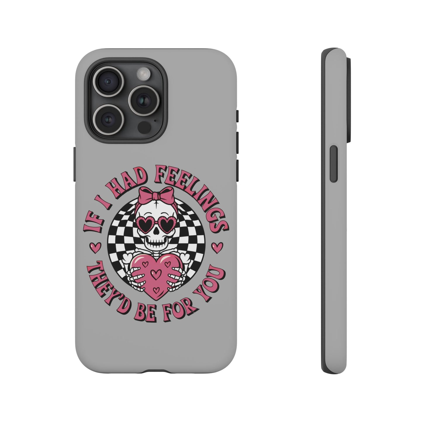 Valentine's grey Phone Cases