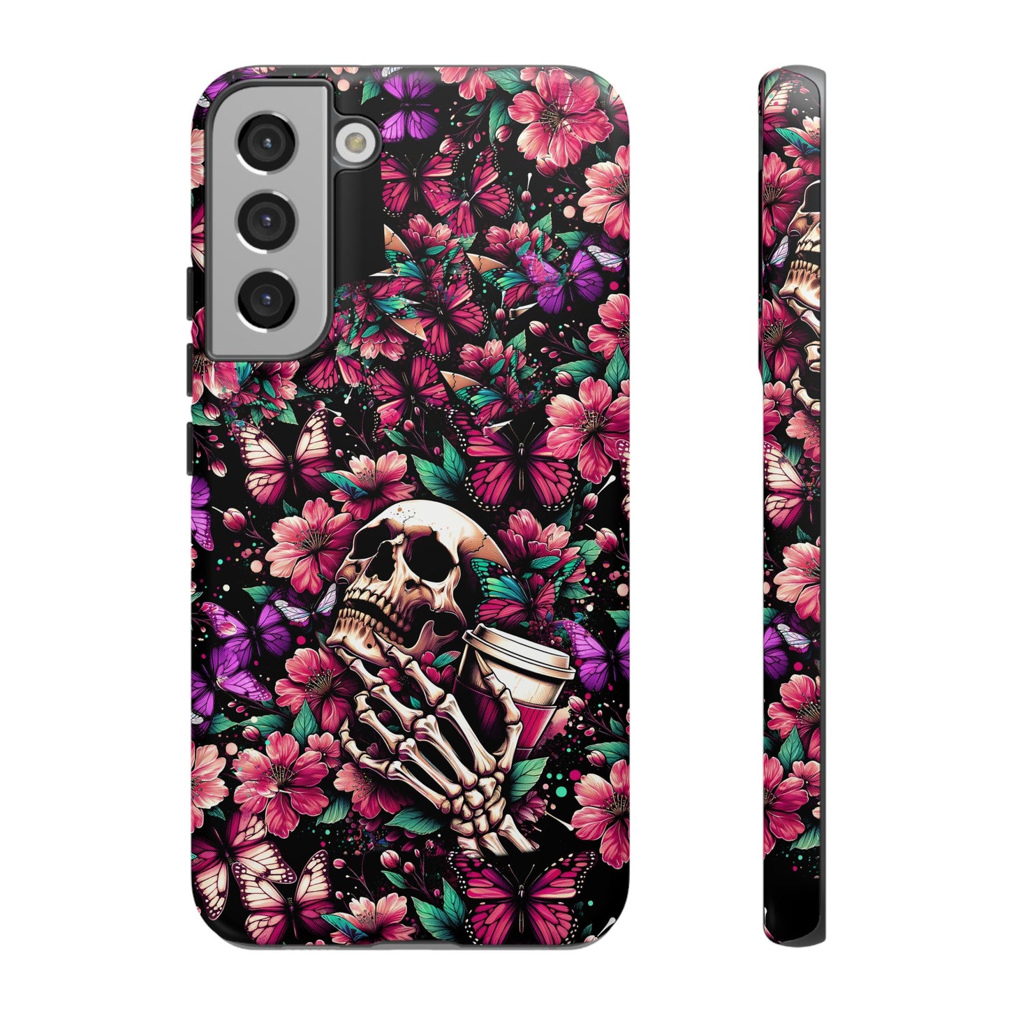 Skull, Flowers and Butterflies