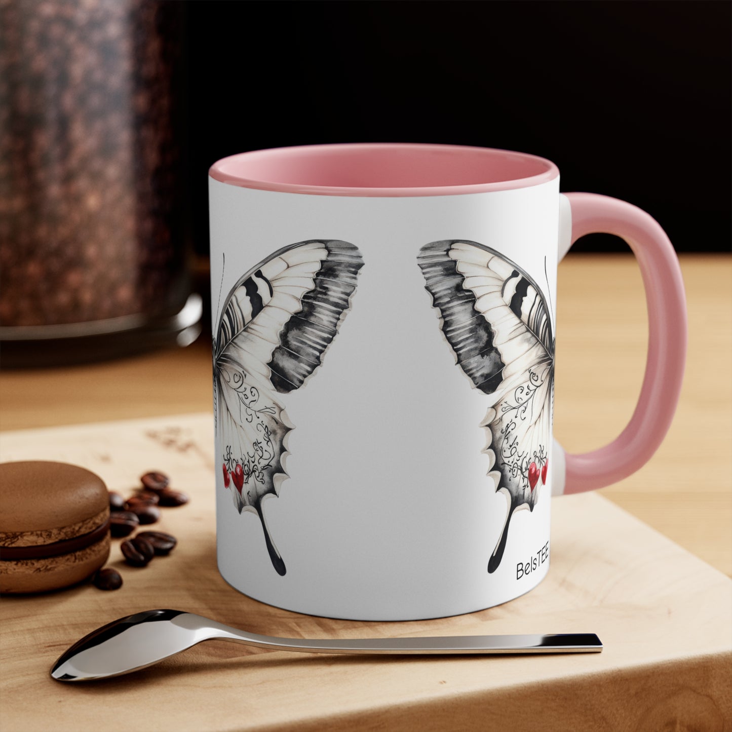 Butterfly, Colorful Accent Mugs, 11oz