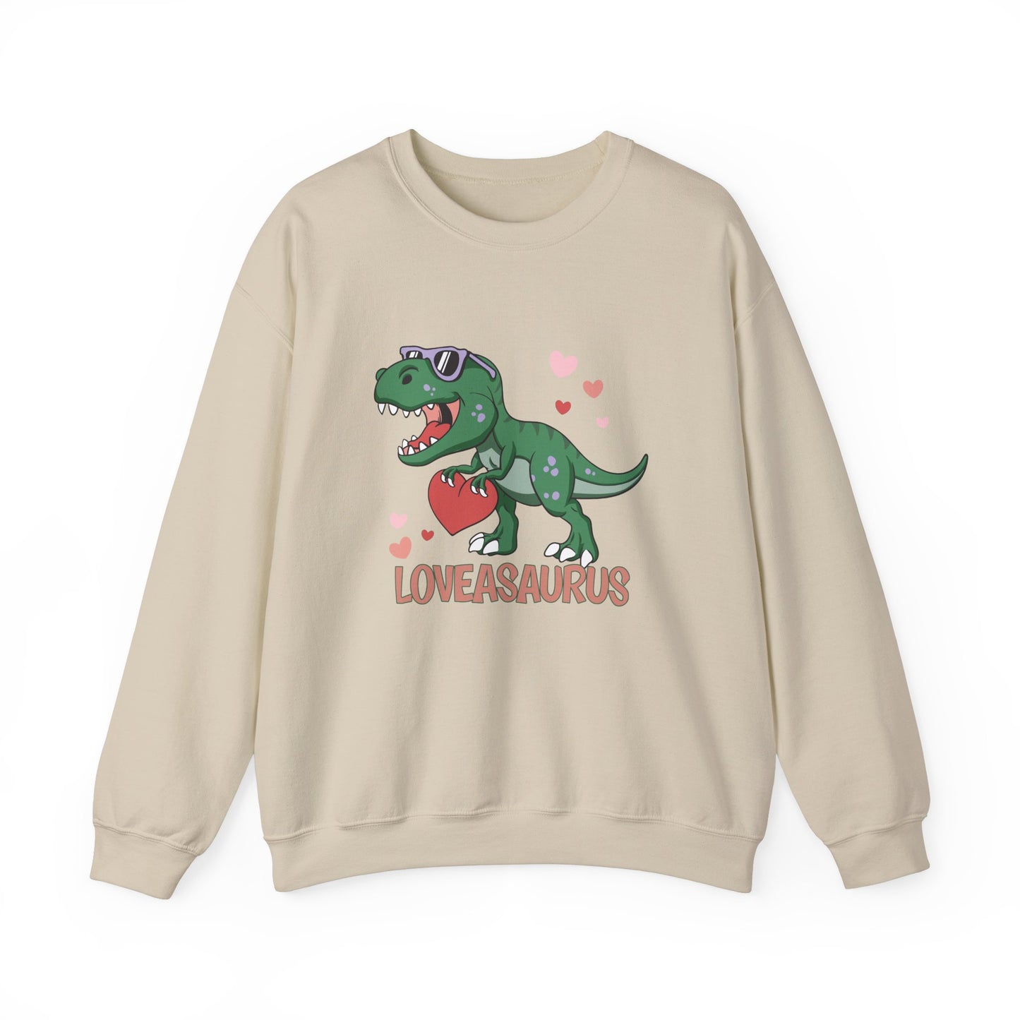 Loveasaurus, Crewneck Sweatshirt