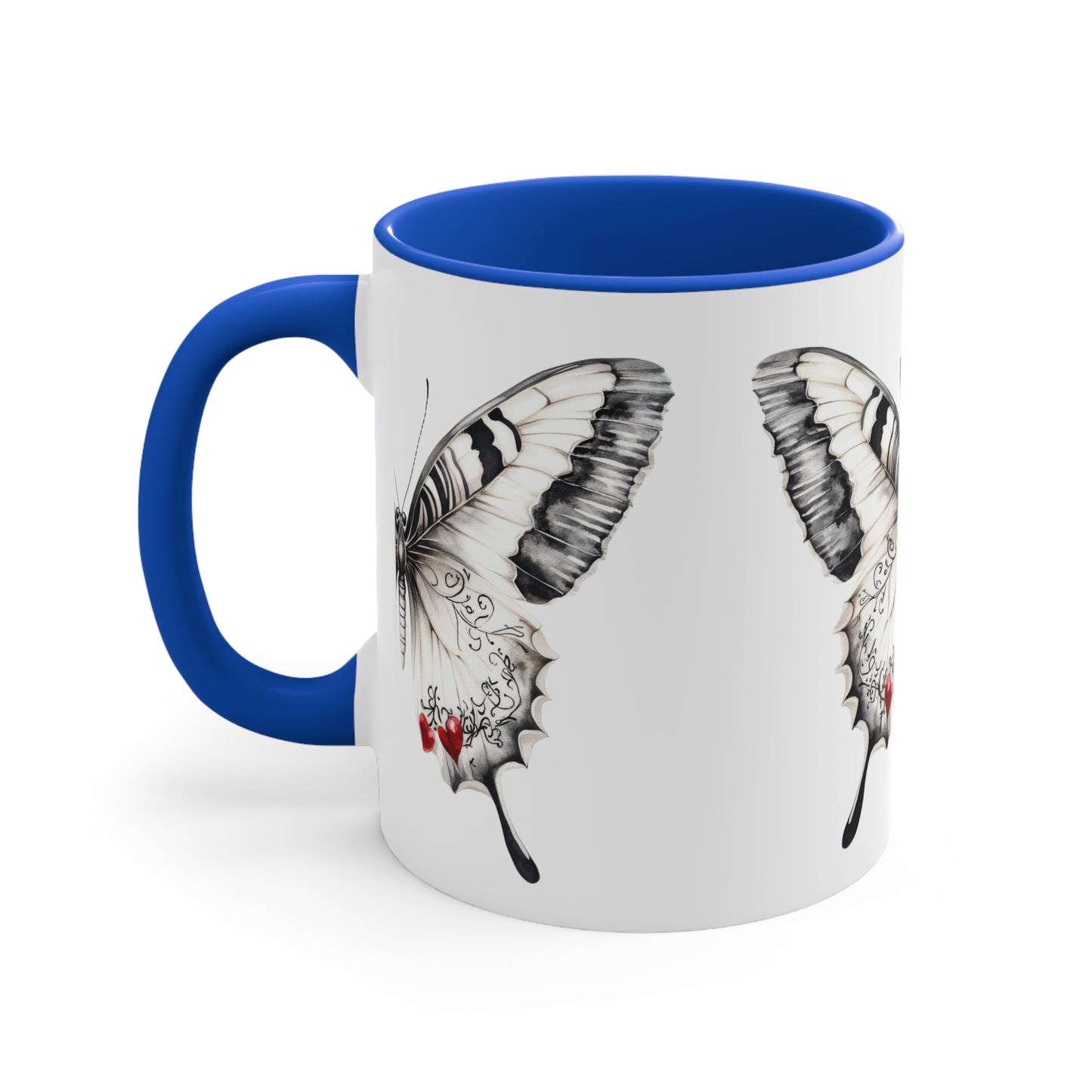 Butterfly, Colorful Accent Mugs, 11oz