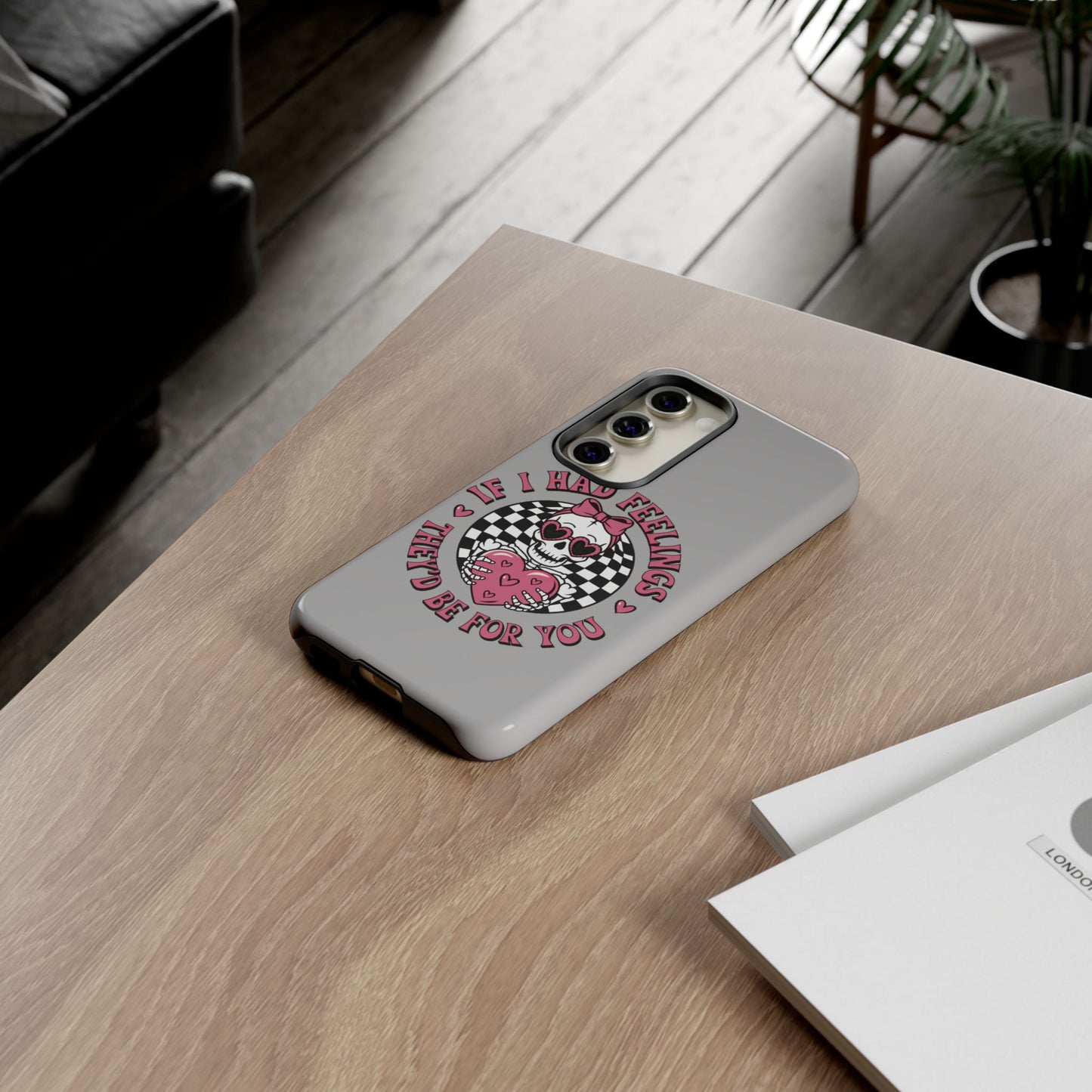 Valentine's grey Phone Cases