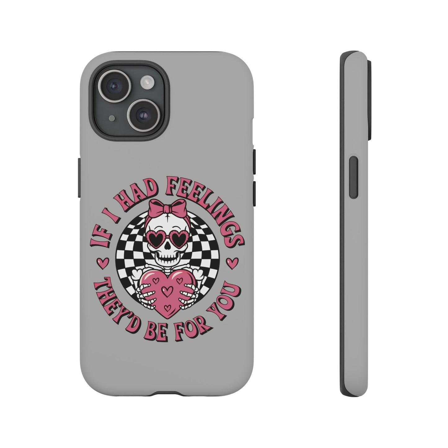 Valentine's grey Phone Cases