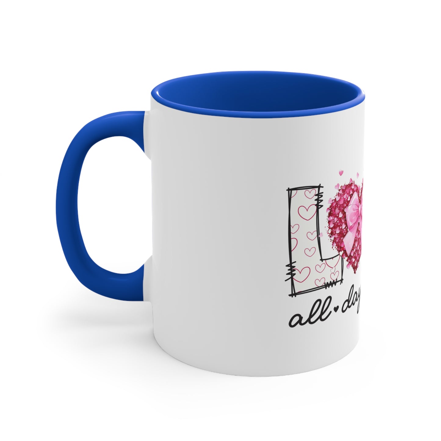 Love , Colorful Accent Mugs, 11oz