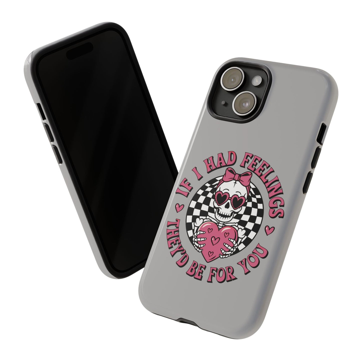 Valentine's grey Phone Cases