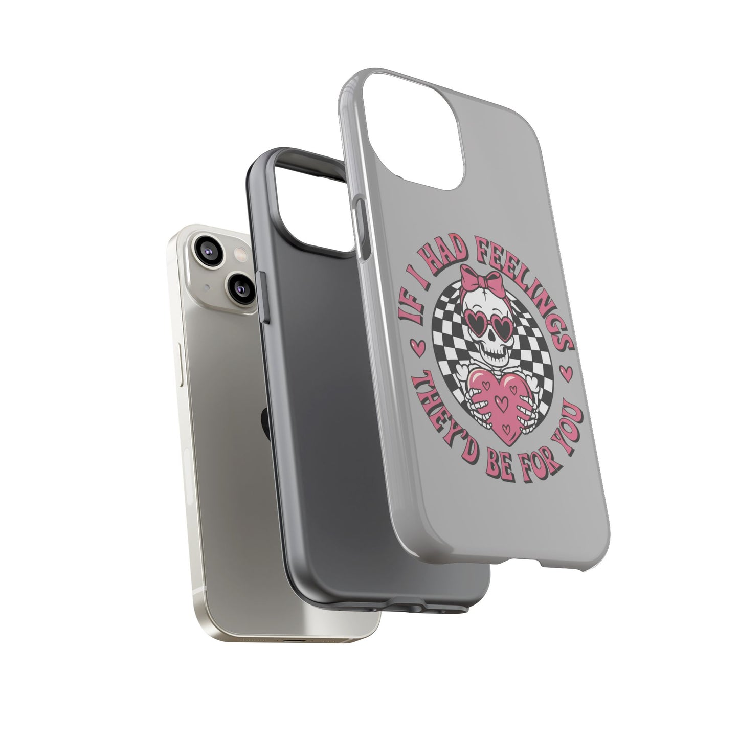 Valentine's grey Phone Cases